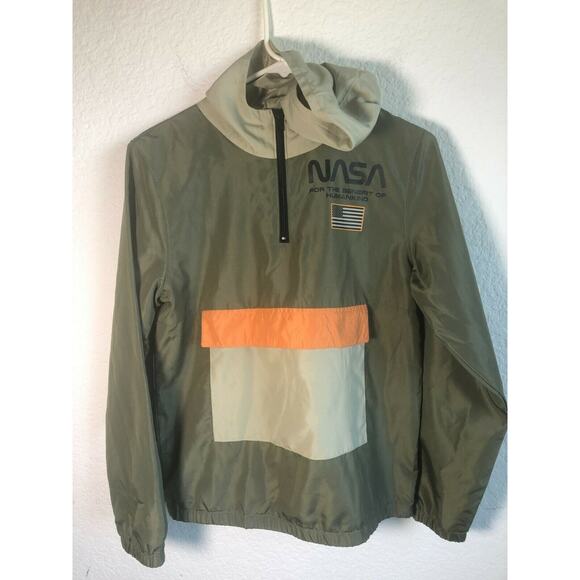 NASA Hybrid Apparel JEM Youth Kids Size XL Lightweight Humankind Windbreaker - Picture 1 of 9